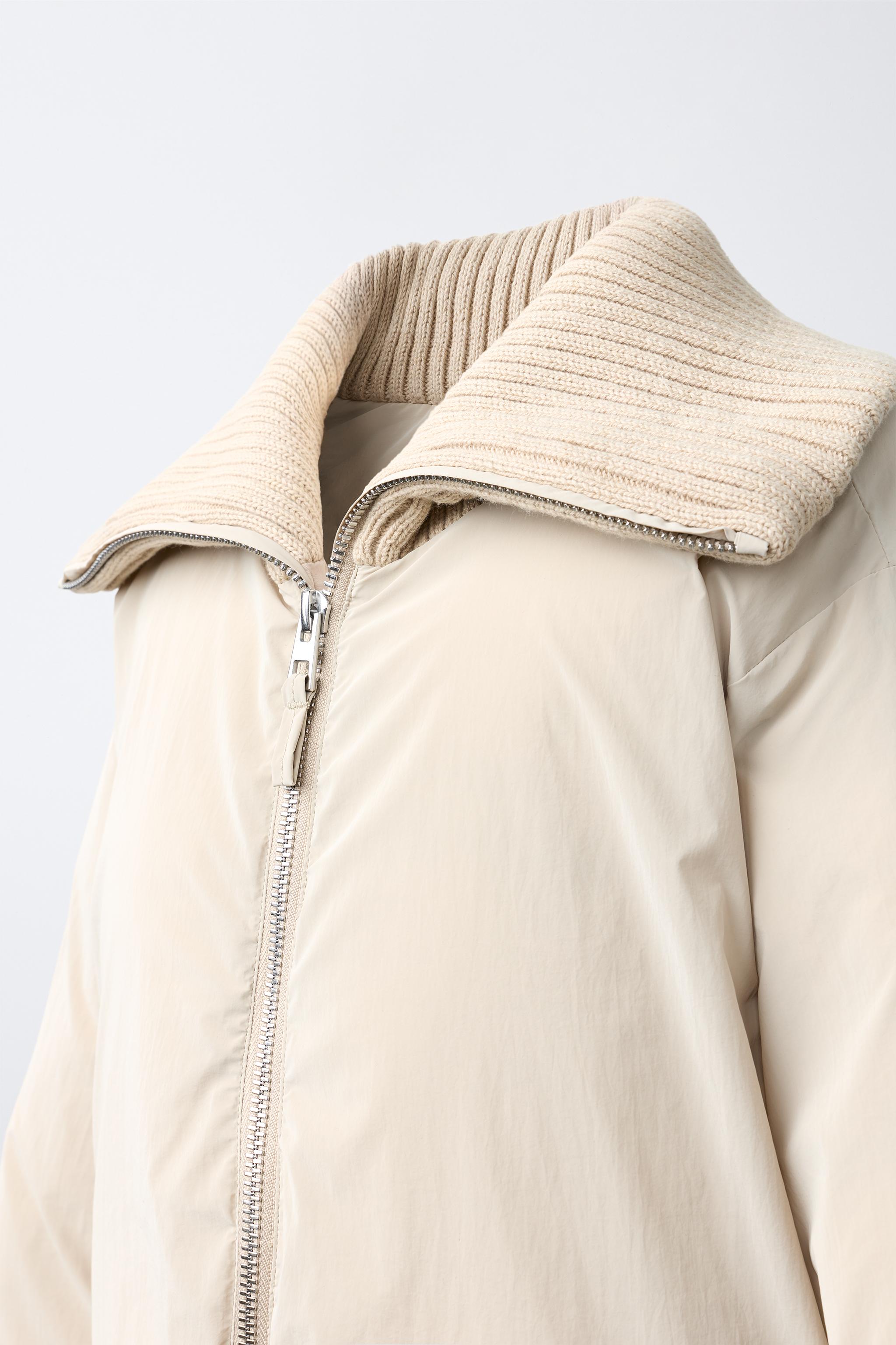 PADDED RUBBERIZED RIBBED JACKET